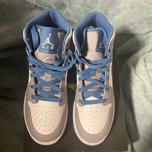 Air Jordan’s Mid Blue/White
